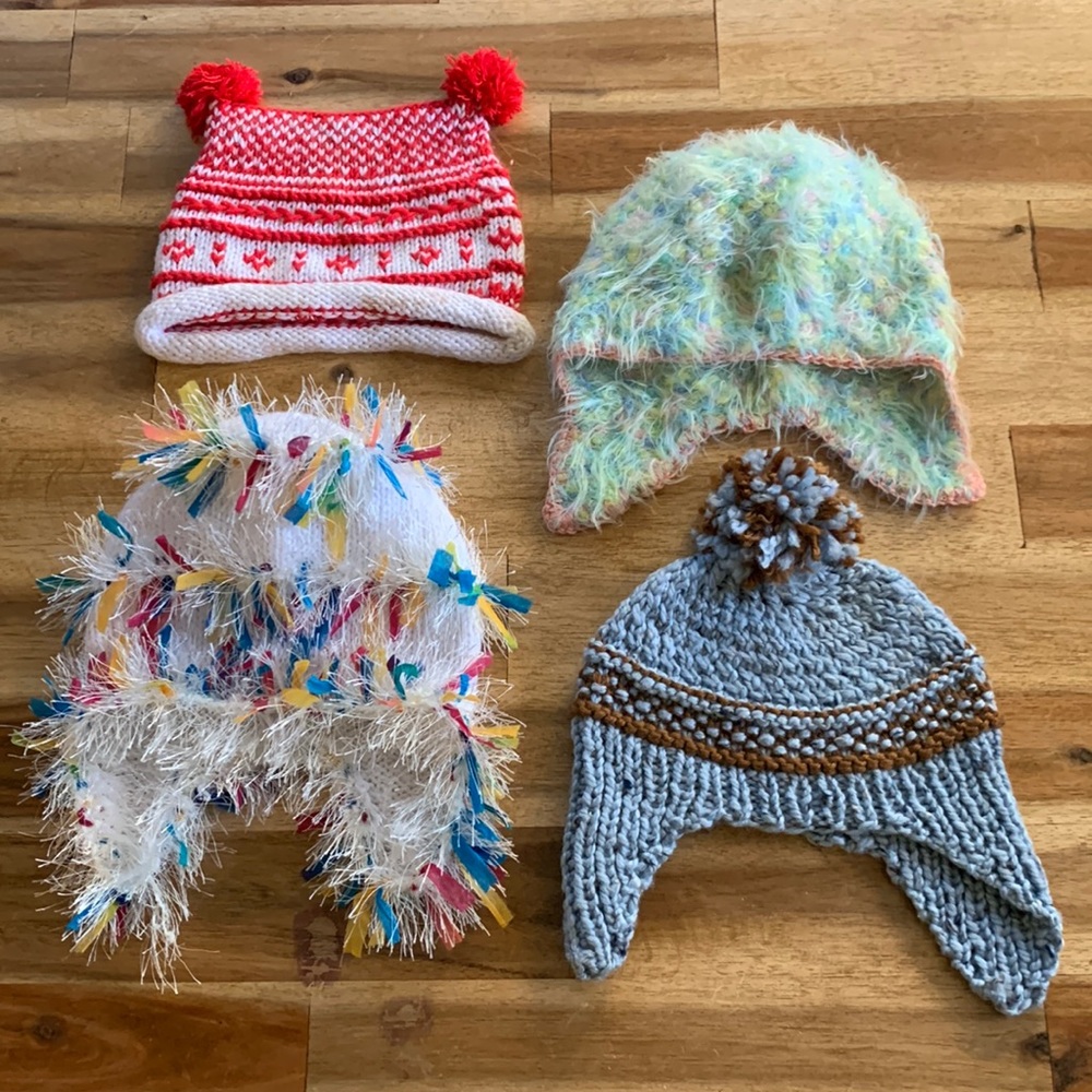 Handmade beanies (lot of 4)